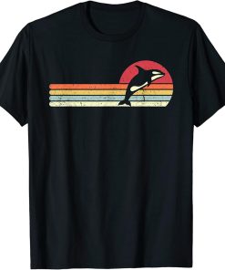 Orca Shirt. Retro Style Killer Whale T-Shirt